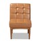 Baxton Studio Sanford Mid-Century Modern Tan Faux Leather and Walnut Brown Finished Wood Dining Chair 184-11347-Zoro - alternate 9